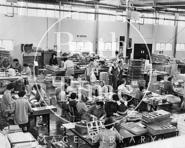 Workers at the Harbutt Plasticine works, Bathampton 1960s