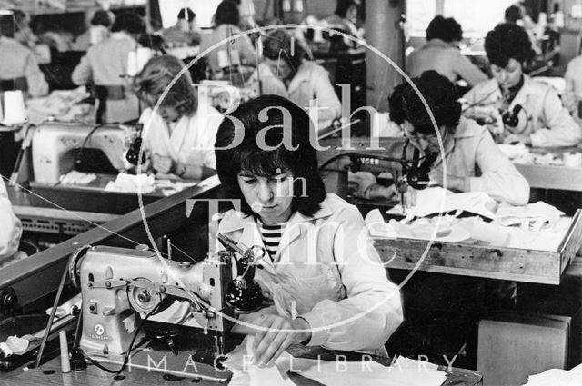 Skilled machinists at work in the factory of Charles Bayer & Co. Ltd., Bath 1960s