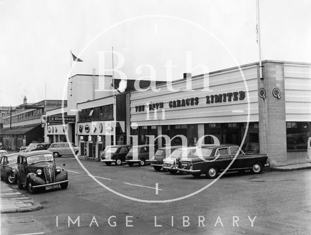 The Bath Garage, in James Street West, Bath 1967