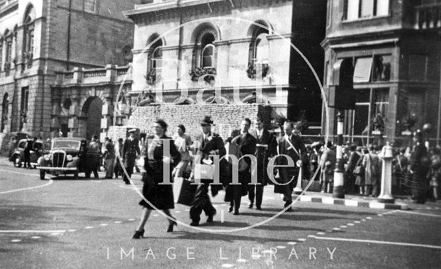 Admiralty staff, evacuated from Whitehall to Bath in Orange Grove c.1940