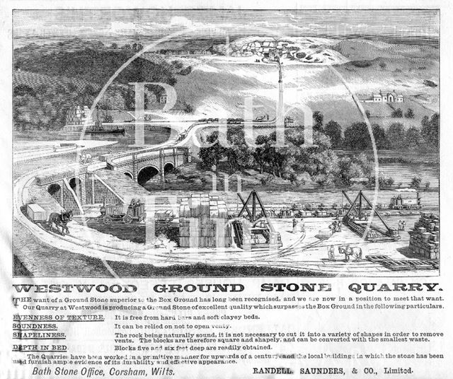 Westwood Ground Stone Quarry, Wiltshire 1880