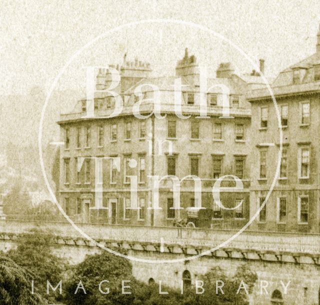 Corner of North Parade and Duke Street, Bath c.1865 - detail