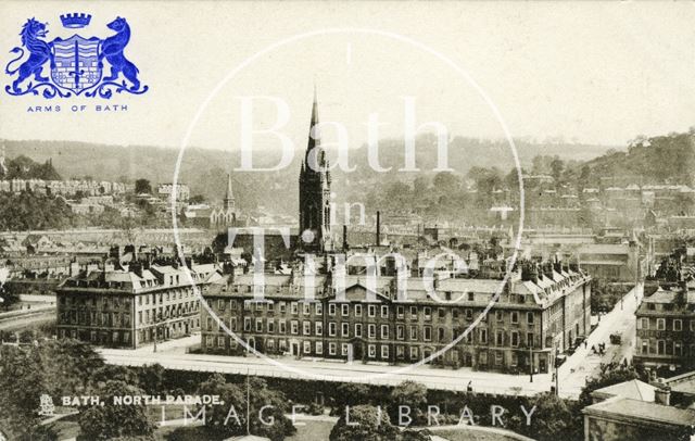 View of North Parade from the Empire Hotel, Bath c.1920