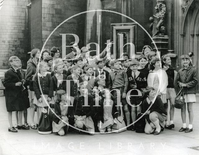 Pupils from Twerton Primary School, Bath visit the House of Commons 1968