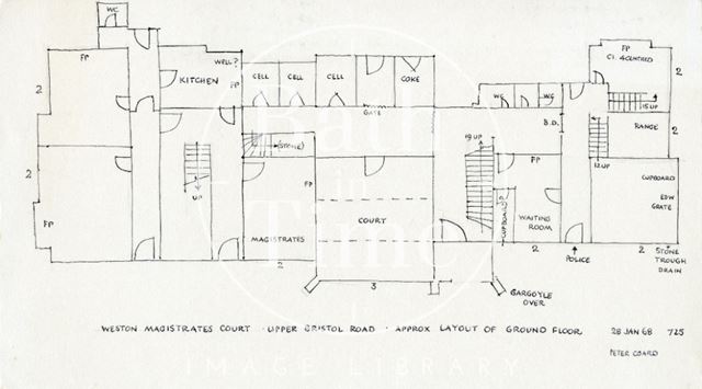 Weston Magistrates Court, Upper Bristol Road, Bath 1968