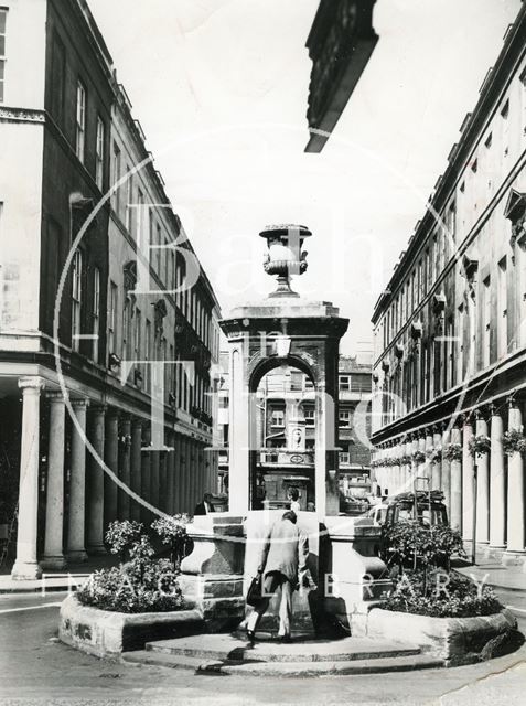 The Mineral Fountain, Stall Street, Bath c.1980