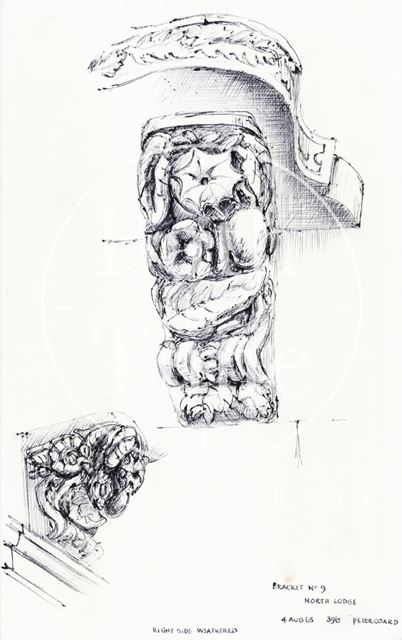 Bracket, North Lodge, Warminster Road, Bath 1965