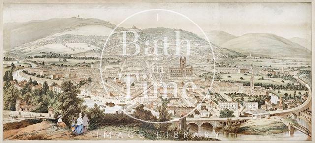 Bath from Beechen Cliff c.1875