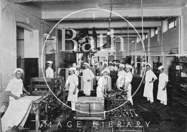 Interior of the Bath Oliver Biscuit Factory, Manvers Street c.1960