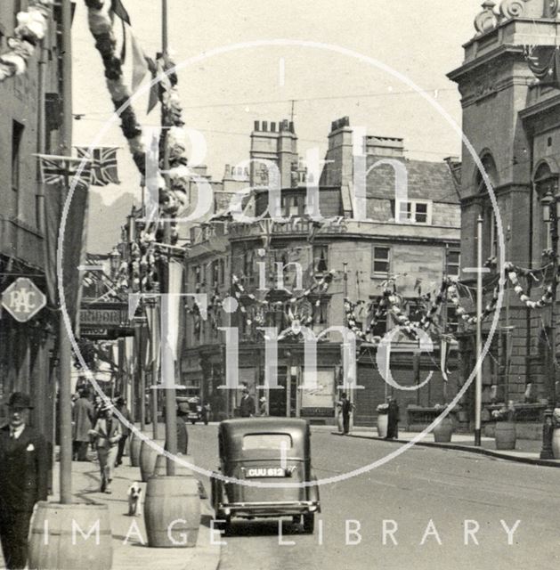 High Street, Bath 1937 - detail