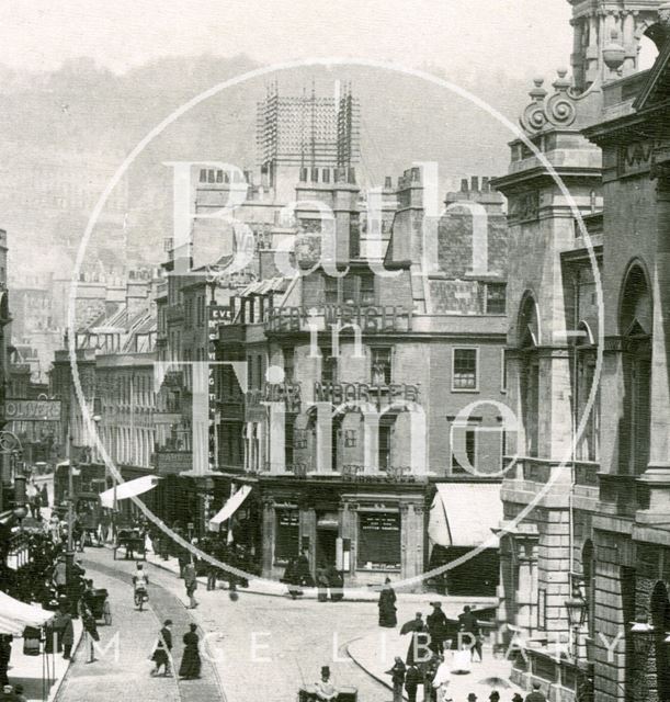 High Street and Guildhall, Bath c.1899 - detail