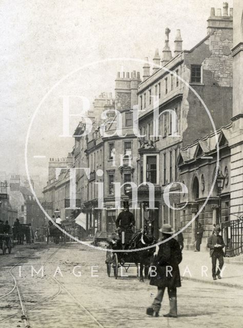 High Street and Guildhall, Bath c.1890 - detail