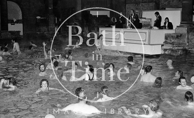 The Roman Rendezvous and jazz band at the Roman Baths, Bath 1972