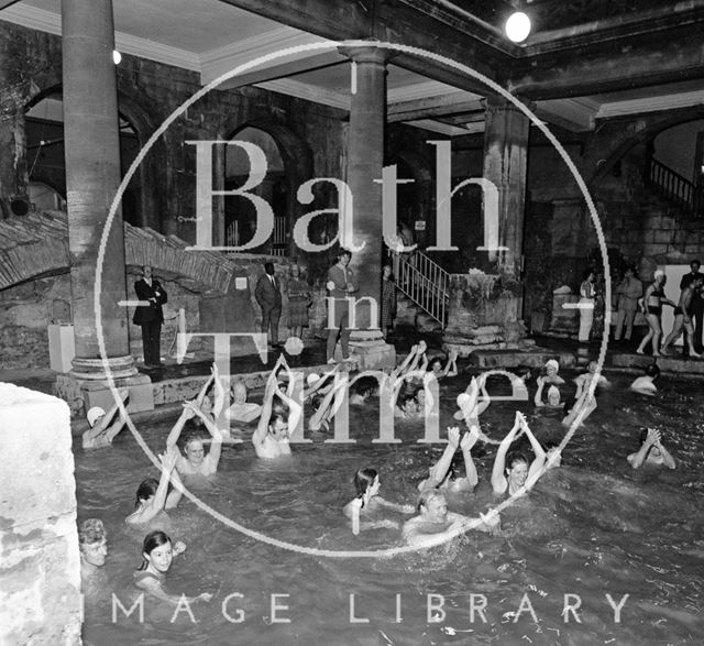 Aerobics in the Roman Great Bath, Bath 1971