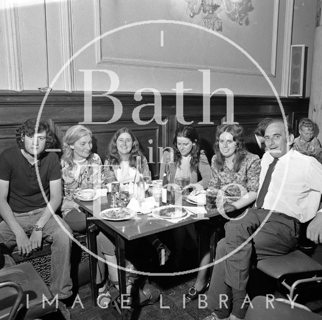 Feasting at the Roman Rendezvous banquet, Bath 1971