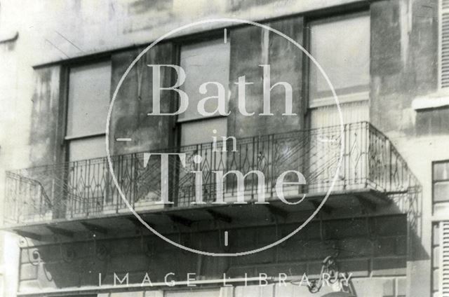 Balcony, 8, Marlborough Buildings, Bath c.1915