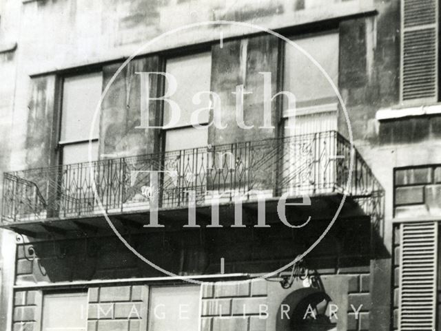 Balcony, 8, Marlborough Buildings, Bath c.1915