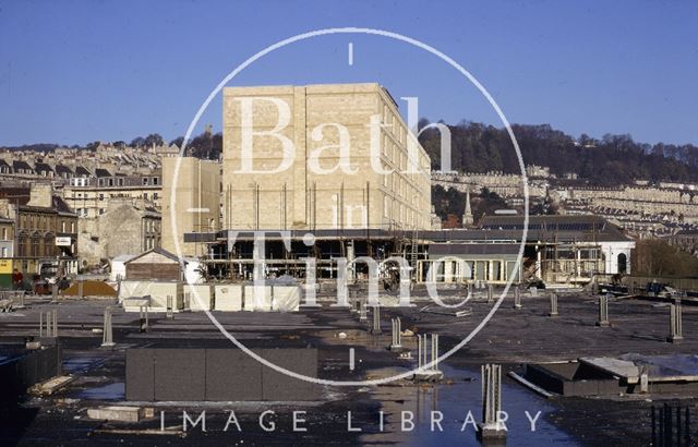 Walcot 'Podium' and Beaufort Hotel (Snailum, Lefevre & Quick), Bath 1972