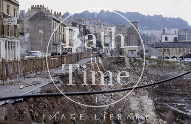 Preparations for the Beaufort Hotel, Walcot Street, Bath 1970