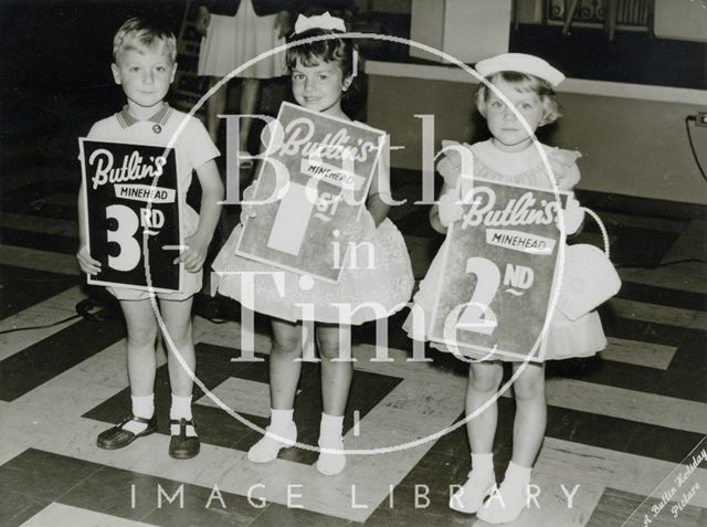 Shirley Clinton in the beauty parade at Butlins, Minehead, Somerset 1962