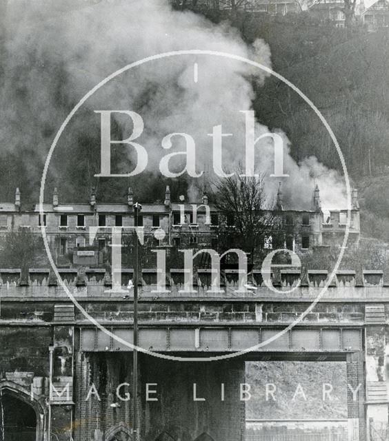 The demolition of Calton Road, Bath 1970