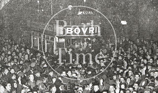 The very last day of service for Bath's Electric Trams 1939