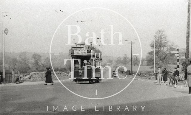 Tram No. 10 at the Globe, Newton St. Loe c.1930