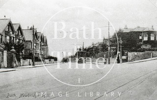 Tram at Newbridge Hill, Bath 1909