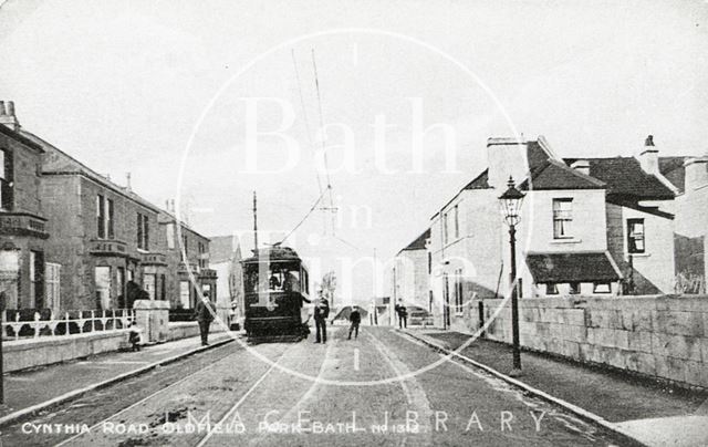 Tram No. 8 at Cynthia Road, Oldfield Park, Bath c.1906