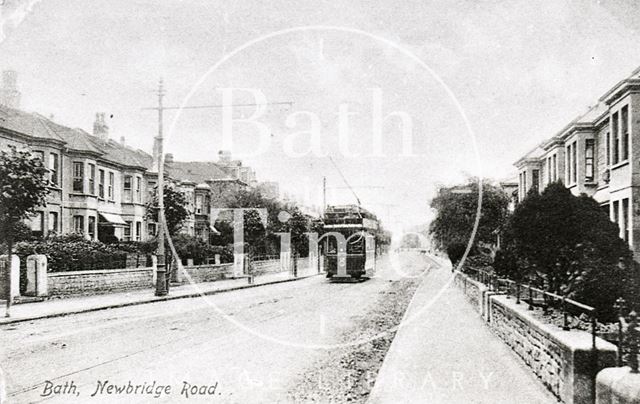 Tram on Newbridge Road, Bath c.1909