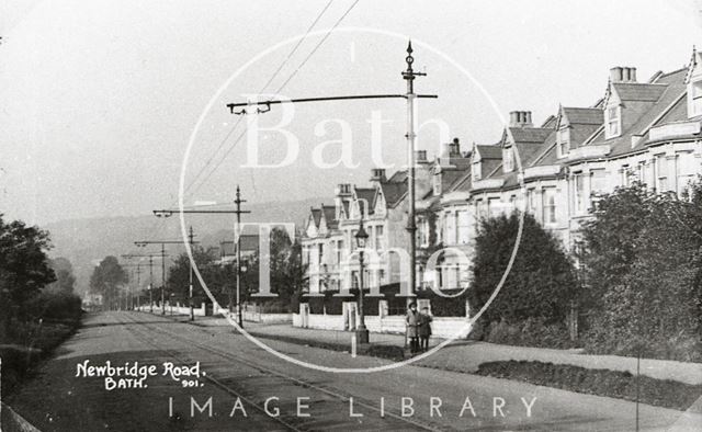 Newbridge Road with tramlines, Bath c.1914