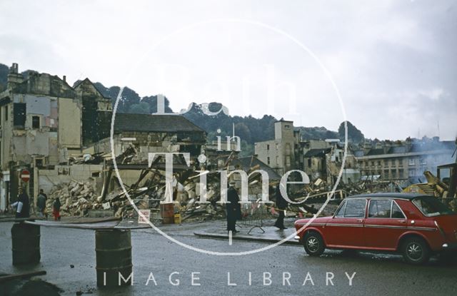 Demolition of Southgate Street, Bath 1971