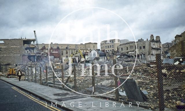 Demolition of Southgate Street, Bath 1971