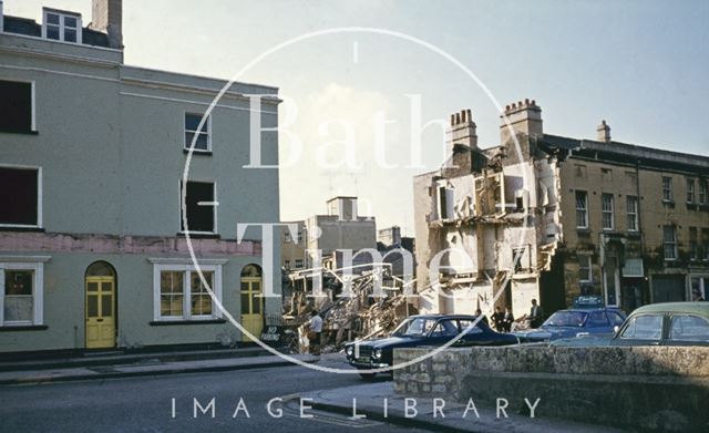 Demolition of Newark Street, Bath 1971