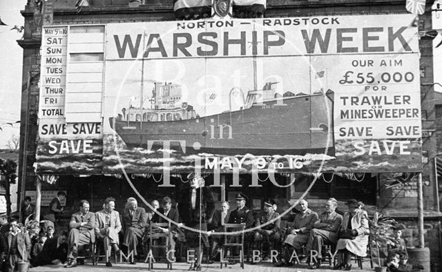 The stage at Norton-Radstock Wartime Week, Somerset 1940s