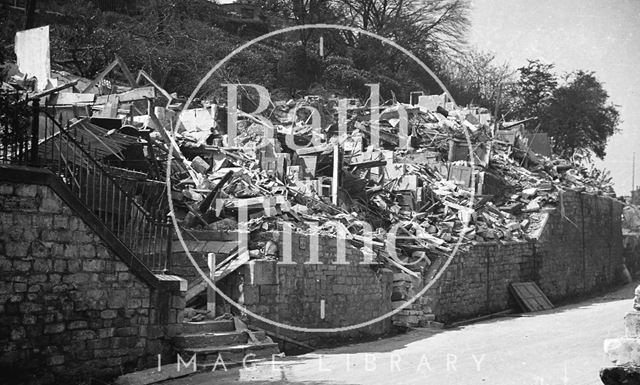 Destroyed buildings, Holloway, Bath 1942