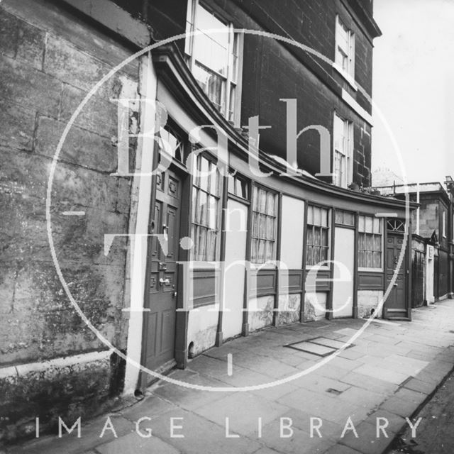 Concave fronted shop window, Walcot Street, Bath 1972