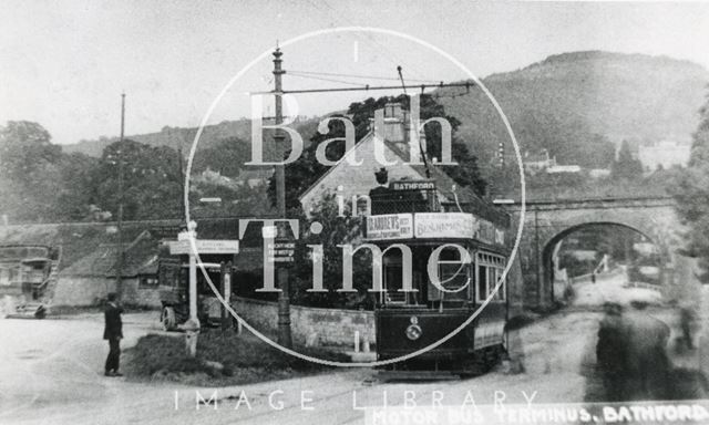 Motor Bus Terminus, Bathford c.1930