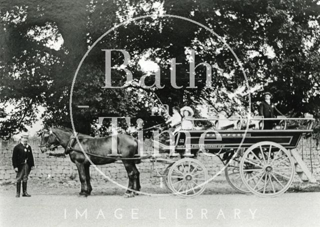 Horse-drawn passenger cart, Bath c.1880