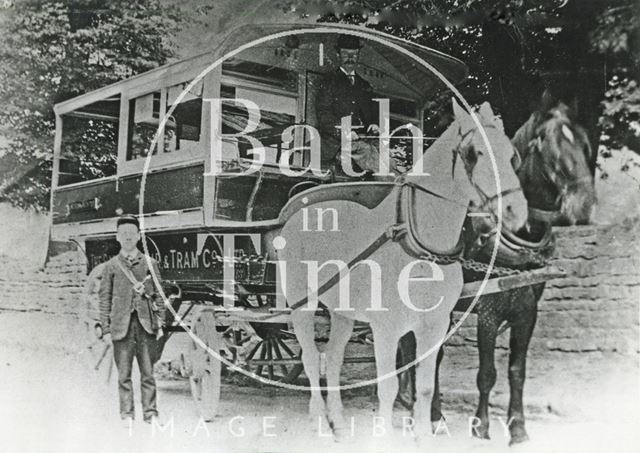 A horse bus from the Bath Road Car & Tram Co. c.1890