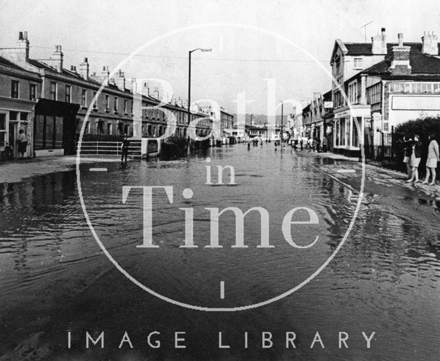 Floods, Lower Bristol Road, Bath 1968