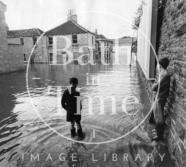 Floods, Cheltenham Street, off Lower Bristol Road, Bath 1968