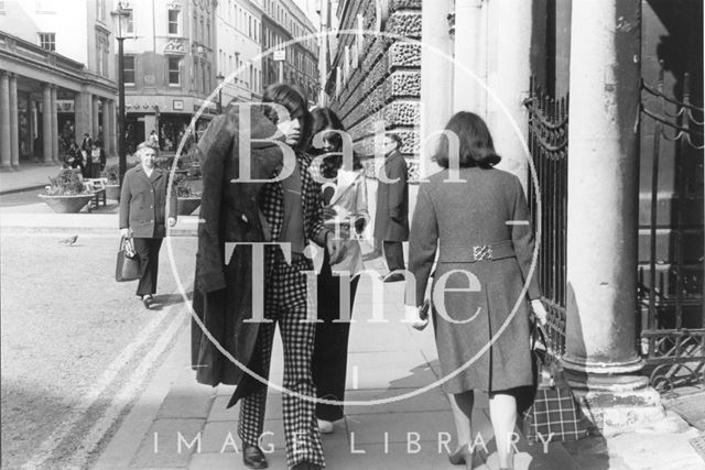 Mick Jagger and his girlfriend Bianca, Bath 1971