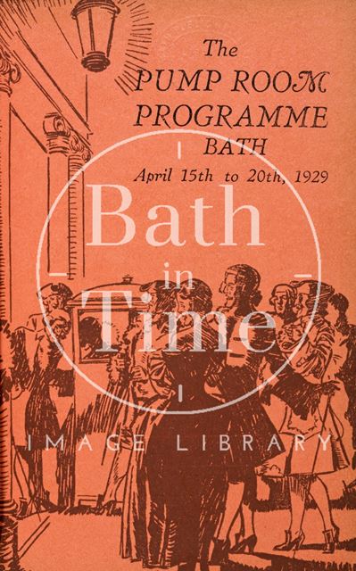 Cover to the Pump Room Programme, Bath 1929