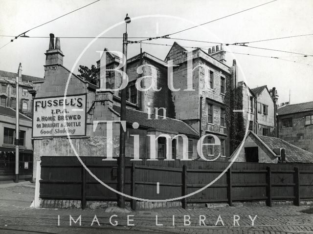 The entrance to the tramshed and Beehive Yard, rear of Walcot Street, Bath c.1930