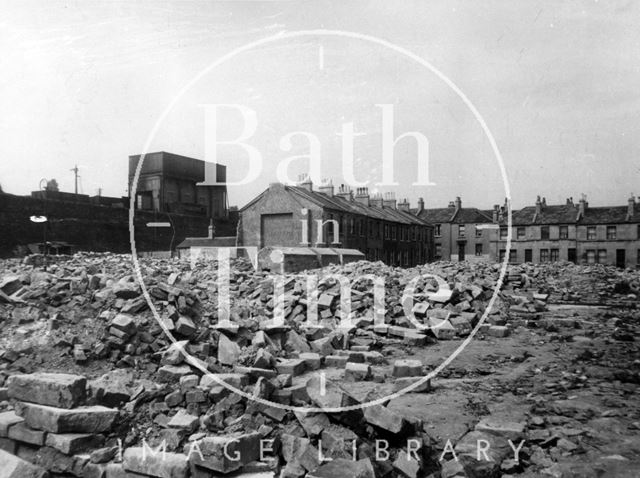 Air raid damage, Sydenham Place, Bath 1942