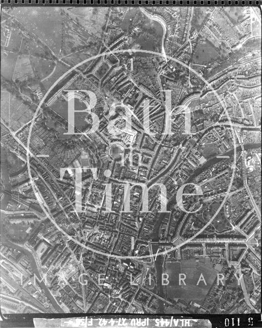 Aerial photograph of Bath City Centre 1942