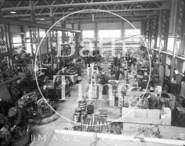 The machine shop at Stothert & Pitt, Bath 1956