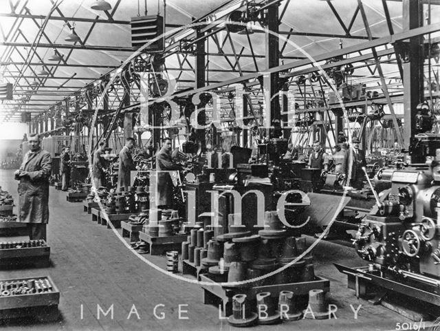 Stothert & Pitt machine shop, Bath 1937