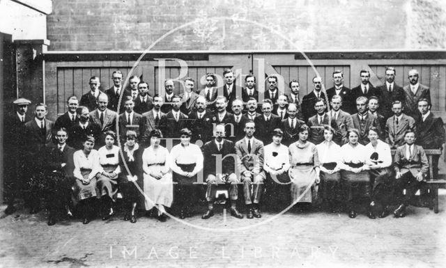 Stothert & Pitt drawing office staff, Bath 1920